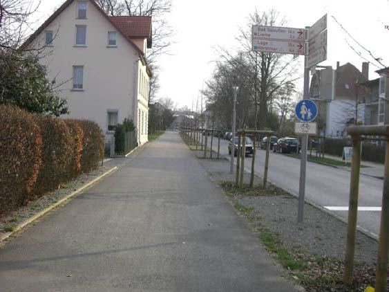 Zusatzzeichen Radverkehr frei angezeigt ist.