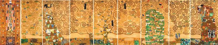 Exklusiv im Gustav Klimt-Zentrum: 1:1 Reproduktionen der Entwurfszeichnungen für den Mosaikfries im Speisezimmer des Palais Stoclet, 1910/11 MAK Österreichisches Museum für angewandte Kunst /