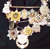 König Dirk Wenzel getragene Königskette.