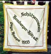 Die Fahne vom Schützenverein Homberger Höh e.