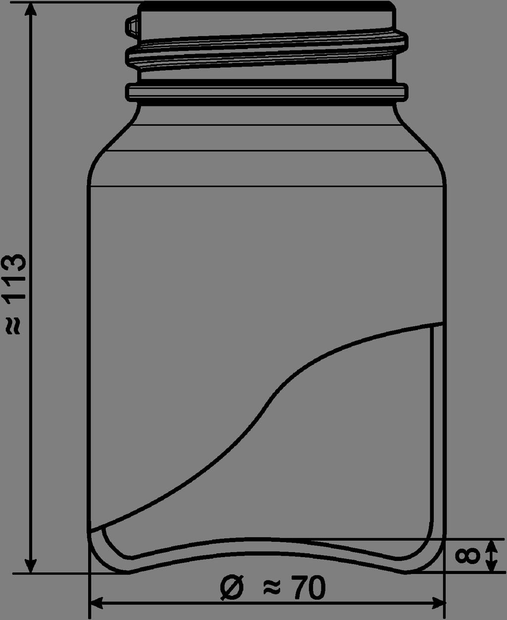 Technische Daten Technische Daten In diesem Kapitel finden Sie die Technischen Daten zur Probenflasche.