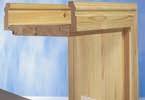 Zargen Sonder-Türelemente BAWO Landhaus LH-Zargen werden aus Kiefern- bzw. Fichtenholz gefertigt. Die fachmännische Verarbeitung garantiert die hohe Qualität.