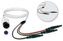 KABEL - ADAPTER EKG-Kabel für EKG-Klammerelektrode, 150cm Kabel KR4BDINR-15 1,5mm DIN-Stecker / 4mm, rot, VE 1 Stk. KR4BDINS-15 1,5mm DIN-Stecker / 4mm, schwarz, VE 1 Stk.