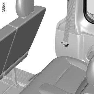 HINTERE SITZBÄNKE: Verstellmöglichkeiten (1/4) 1 2 A 5 3 4 Je nach Fahrzeug können zwei hintere Sitzbänke vorhanden sein: Sitzbank 2 (2. Sitzreihe) 
