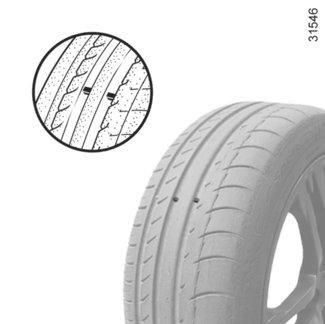 REIFEN (2/3) 1 Sicherheit: Reifen - Räder Der Bodenkontakt des Fahrzeugs wird ausschließlich durch die Reifen hergestellt. Ihrem einwandfreien Zustand kommt folglich größte Bedeutung zu.