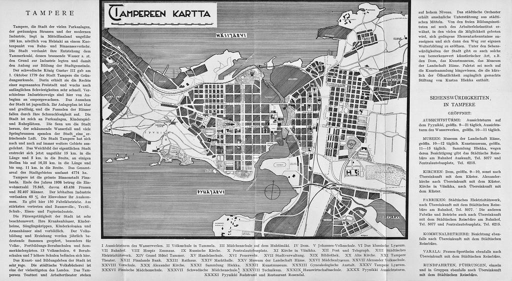 TAMPERE Tampere, die Stadt der vielen Parkanlagen, der geräumigen Strassen und der modernen Industrie, liegt in Mittelfinnland ungefähr 180 km.