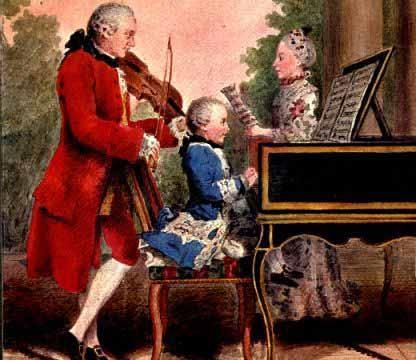 Sonatenhauptsatzform Klassik Mozart, KV 1 Etablieren einer festen Orchesterbesetzung aus Streichern sowie Holz- und