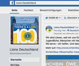 MD111 DEUTSCHE LIONS-FACEBOOKSEITE MANUELA LOTT 100-JAHRE-KAMPAGNE WIRD ZU LIONS DEUTSCHLAND Als ichanfangnovemberden Namender 100 Jahre Lions -Facebookseite