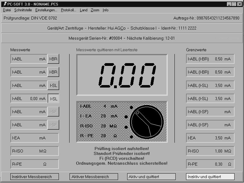 1. Einleitung Die PC- Software erlaubt dem Anwender die vom Instrument HT Eurotest 0701/2S gemessenen Daten online anzuzeigen, die Daten direkt in ein Prüfprotokoll zu übertragen, abzuspeichern und