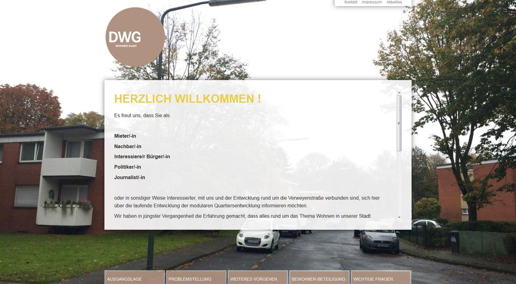 Weitere Informationen www.dwg-verweyenstrasse.de Das Dokument ist urheberrechtlich geschützt.