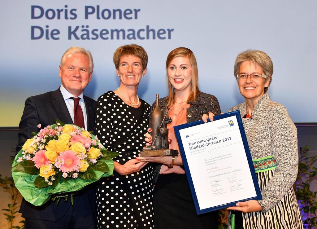 Fotocredit: NLK_Reinberger Bildtext: NÖ-Tourismuspreis in der Kategorie Botschafterin für Doris
