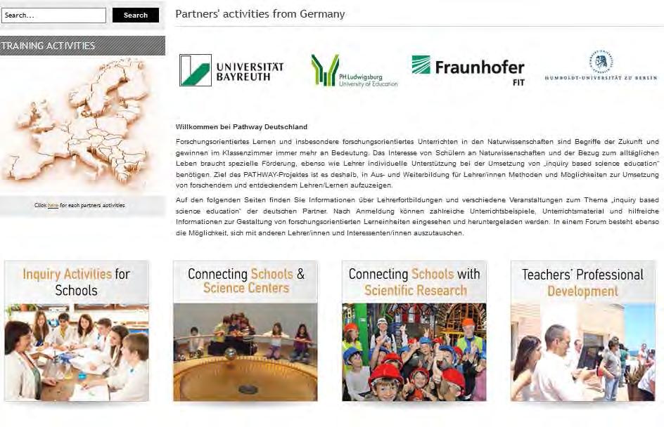 eu/content/partners-activitiesgermany deutsche Website des PATHWAY-Projekts für forschungsorientiertes Lernen und