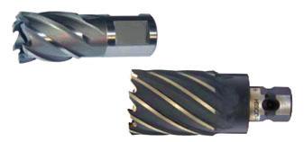 Drehzahlübersicht für Kernbohrer Für HSS-Co-Eco Material unlegierter Stahl legierter Stahl Alu-Legierung bis 700 N/mm 2 bis 1000 N/mm 2 V c = m/mm 30 20 30 Kühlschmierstoff Schneidöl Schneidöl