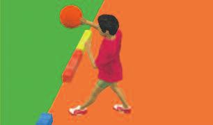Zum Stoßen wird ein 1,5 kg bis 2 kg-gerät (Medizinball, Kugel o. Ä.) verwendet. Jedes Kind stößt den mit beiden Händen gehaltenen Medizinball aus einen auf 2 m begrenzten Anlauf.