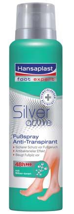 Ein Fußspray ist ein zuverlässiger Begleiter niht nur an heißen Tagen: Das Silver Ative Fußspray Anti-Transpirant von Hansst foot exrt bietet 48 Stunden siheren Shutz.