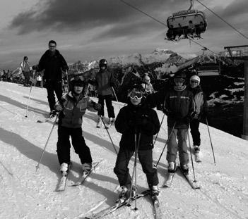Skiausfahrt 2009 9 fraktion, als auch die Skizunft voll auf ihre Kosten kam. Die Pisten- und Schneeverhältnisse waren ausgesprochen gut.