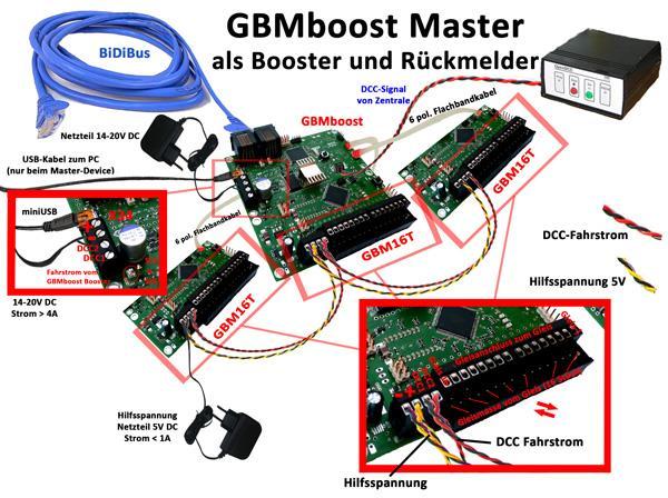 Hinweis: Beim Anschluss von weiteren GBM16T Modulen an einem GBMboost Master oder Node werden diese erst nach dem Neustart des betroffenen GBMboost erkannt.