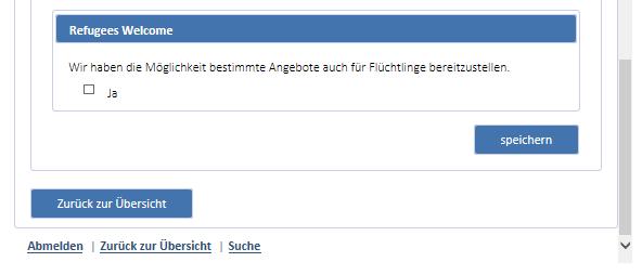 Schritt 8: Der Reiter Arbeitgeber ist nur für Partner der Marke DONAURIES nutzbar.