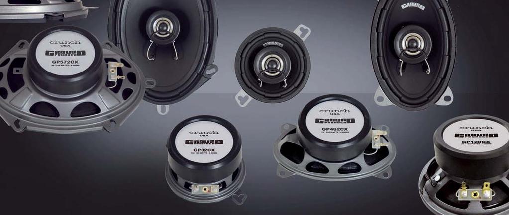 SPEAKERS GP SERIES Viele neuere und auch speziell ältere Fahrzeuge haben ab Werk nur spezielle Einbauöffnungen für Lautsprecher im Sonderformat,