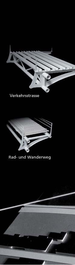 12 Loreley-Brücke 3. Preis: Benedikt Fischer Universität Stuttgart/ Institut für Tragkonstruktionen und Konstruktives Entwerfen Prof. Dr.-Ing.