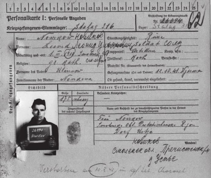 Reinhard Otto/Rolf Keller: 569 Zur individuellen Erfassung von sowjetischen Kriegsgefangenen durch die Wehrmacht 569 und Müller sich beziehen), und eine Personalkarte I 13.