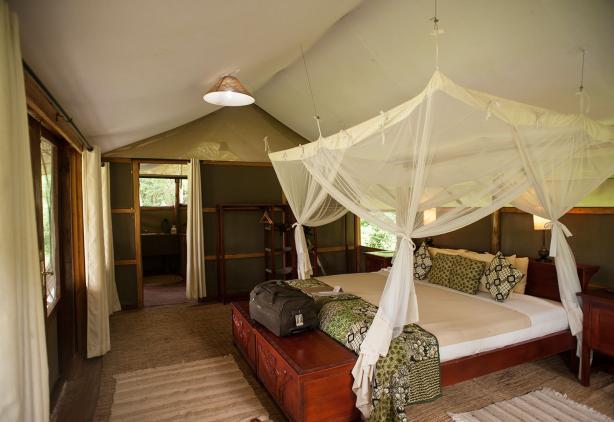 übernachten in stilvollen Tented Camps und ausgesuchten Lodges.