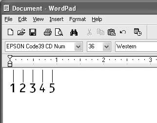 Hinweis: Unter Windows XP, 2000 oder Server 2008 oder Server 2003 können Sie zum Drucken von Barcodes einen Schriftgrad von maximal 96 Punkt verwenden. 4.