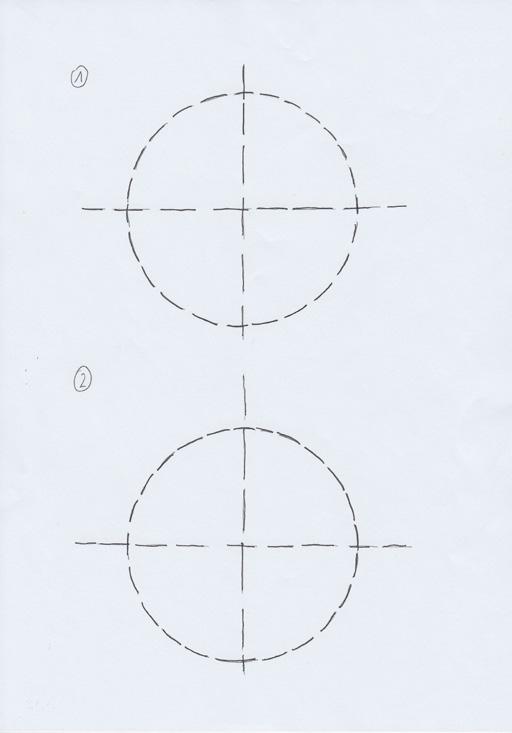 Durch die Verbindungslinien der jeweils an den Eckpunkten anliegenden Teilungspunkte werden die Ecken des Quadrates gleichsam abgeschnitten. Es entsteht ein Achteck.
