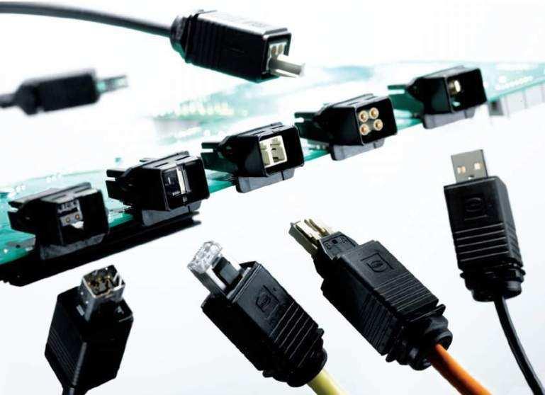 PushPull - Data - Power - Signal RJ45 - USB - Power 16A/220V - Hybrid - 10 Pol, 5A/100V - LWL