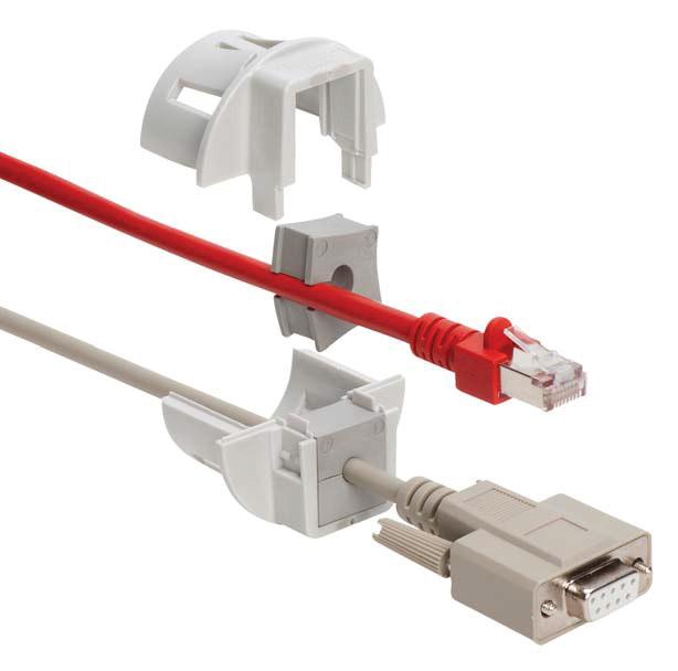 Kabelverschraubungen für konfektionierte Leitungen Auf einen Blick Mit den teilbaren Kabelverschraubungen von icotek lassen sich Leitungen mit Stecker von 2 bis 34 mm Durchmesser sogar im
