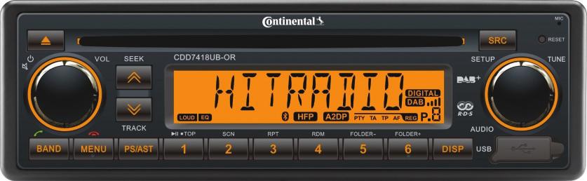 CDD7418UB-OR CD RADIO / USB MP3 / WMA / DAB+ / DMB /