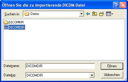4 DICOM Datenimport Sirona Dental Systems GmbH Untersuchung importieren Bedienungsanleitung DICOM Removable Media Plug-in Version 3.