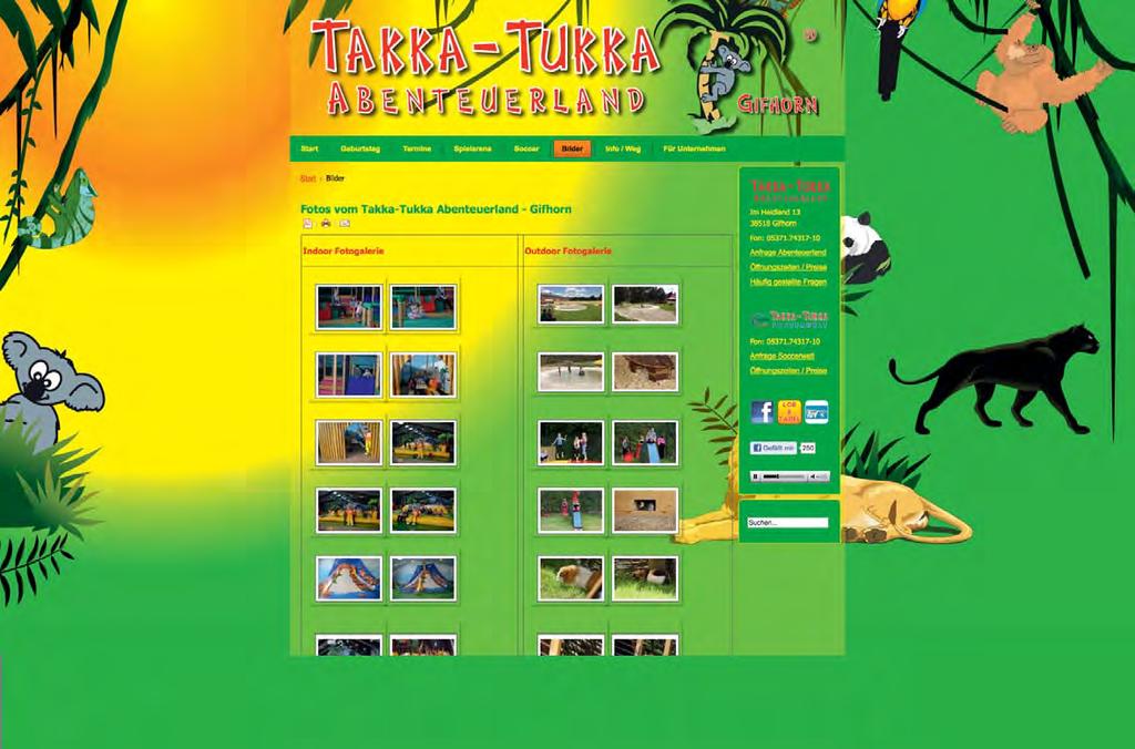 Auf ins Takka-Tukka Abenteuerland Eintritt frei Im Takka-Tukka Abenteuerland geht s rund. Die riesige Indoor- und Outdoorspielewelt kombiniert Bewegung und Unterhaltung für junge und alte Kids.