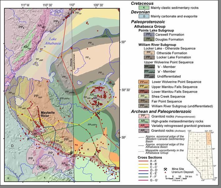 Geologische Karte des