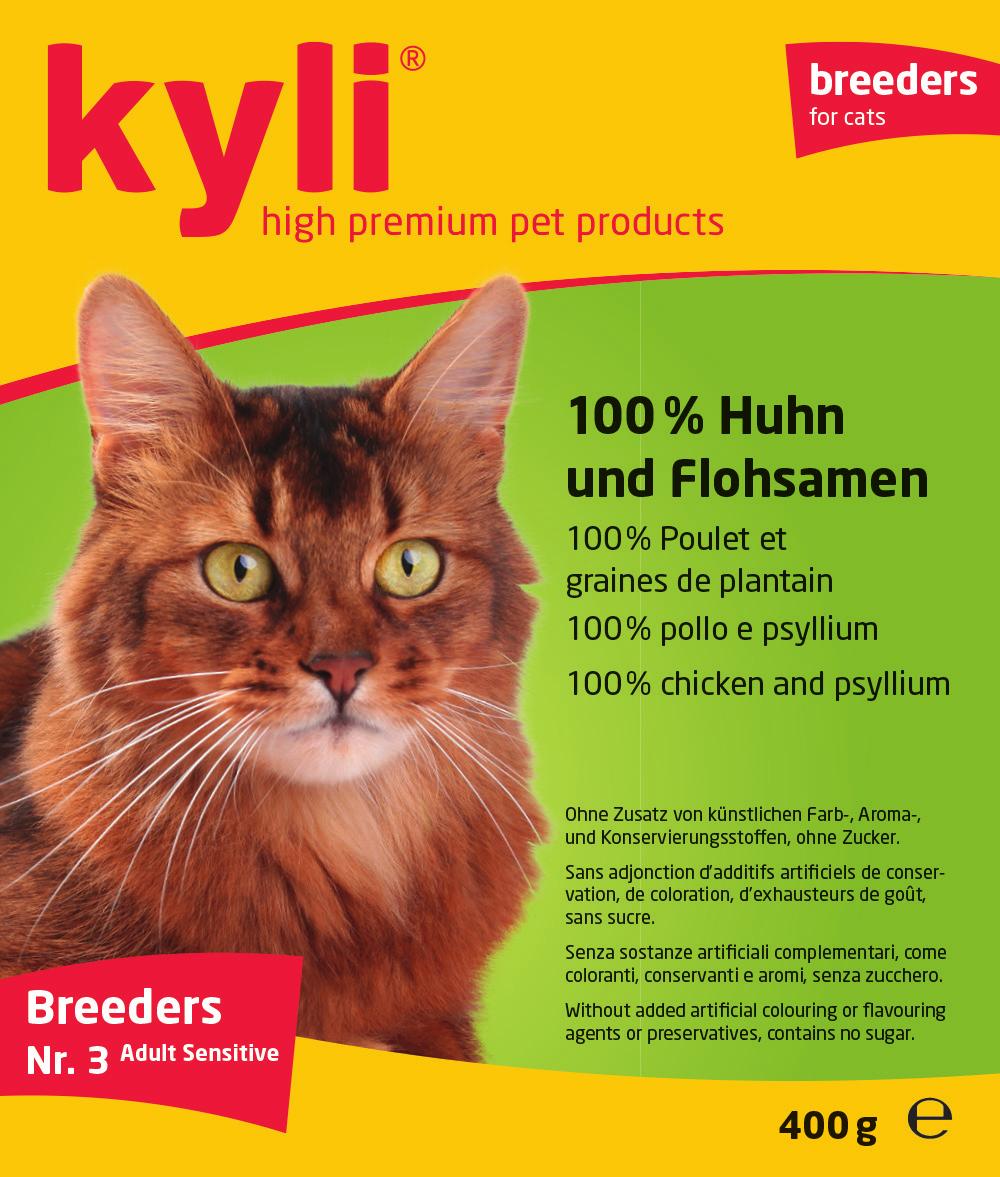 BREEDERS LINE ADULT SENSITIVE Breeders Nr. 3 Für Katzen mit sensiblem Magen.