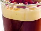 Schoko-Granatapfel-Dessert mit Vanilla-Sauce & Halva szeit: 30 Min.