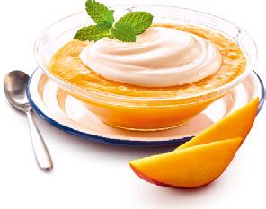 Joghurtcreme-Genuss Mykonos Griechische Joghurtcreme Melone & gratinierte Wassermelone mit Cassis szeit: 25 Min.