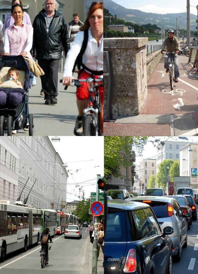 Ziele der Verkehrsplanung (Auswahl) Intelligente und nachhaltige Mobilität Kurze Wege mit hoher Attraktivität und Sicherheit