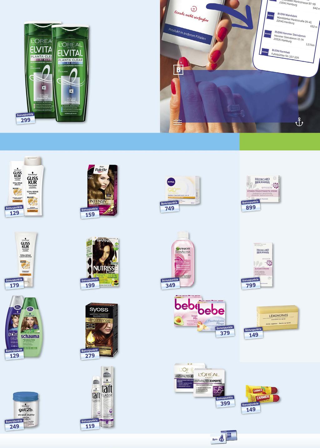 Elvital Shampoo oder Spülung 100 ml = 1,20 2 2, 99 3,59 Pflege & Frische NEU IN DER BUDNI APP: Dein Produkt ist in Deiner Filiale nicht erhältlich? Mit einem Klick weißt du jetzt wo!