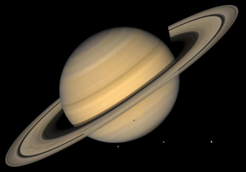 Atmosphärenschicht beträgt die mittlere Temperatur -139 C. Mit zunehmender Tiefe steigen Druck und Temperatur extrem an. Die Saturnatmosphäre ist nicht so Detailreich wie die Jupiteratmosphäre.