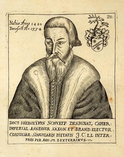 17 Abb. 1: Hieronymus Schurff (1481 1554), der akademische Lehrer Johann Konows. Vorlage: G.