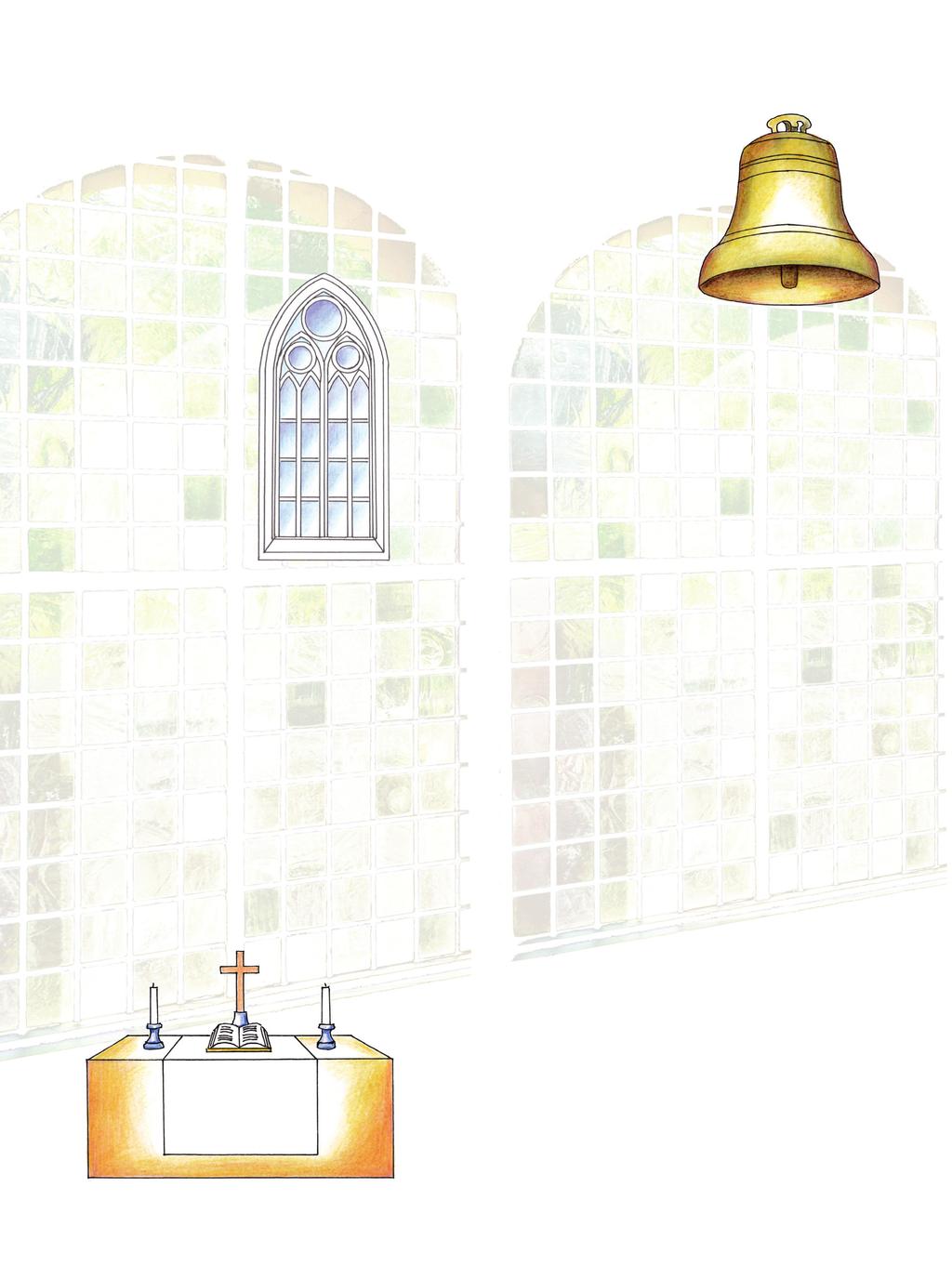Die Sakristei ist der Raum, in dem sich der Die Glocken läuten zu bestimmten festgeleg Pfarrer/die Pfarrerin vor dem Gottesdienst ten Zeiten. Sie erinnern uns daran, dass aufhält.