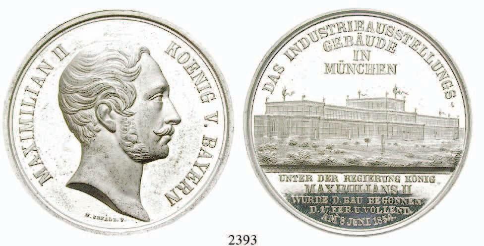 ss 45,- BAYERN, KÖNIGREICH 2392 Maximilian I. Joseph, 1806-1825 Silbermedaille o.j. (v. Losch) Preismedaille für Studierende.