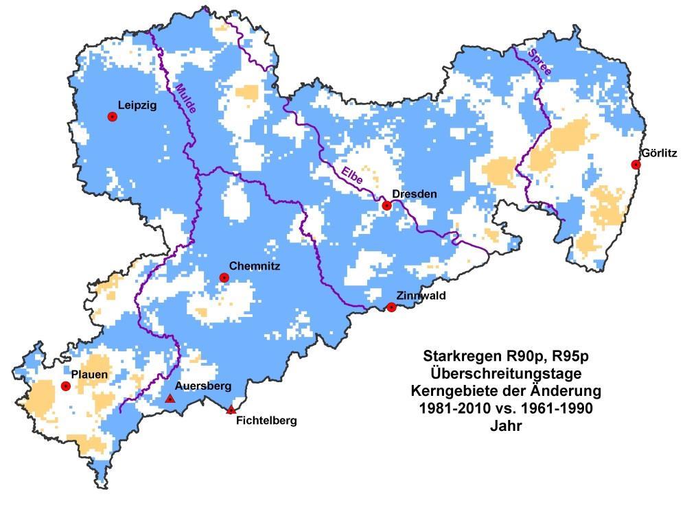 Kerngebieten Änderungen 1981-2010 vs.