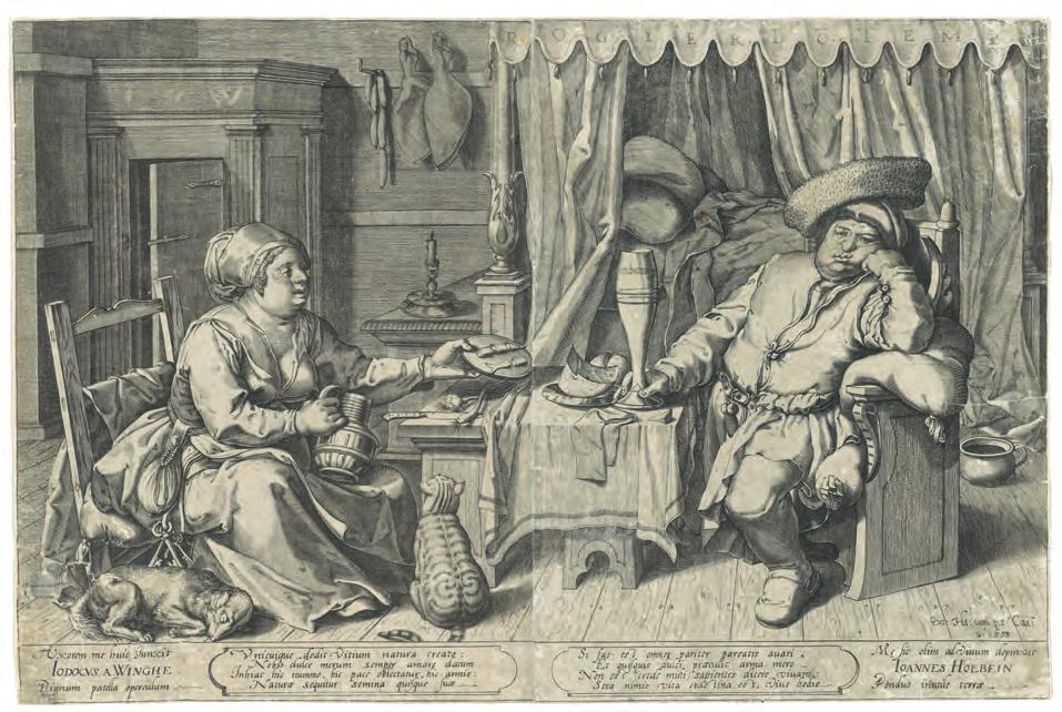 Abb. 3 Die Schlemmer, Joos van Winghe, 1593, Kupferstich. Amsterdam, Rijksmuseum, Inv.Nr. RP-P-OB-68.155 Parma.