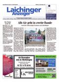 Allgemeine Verlagsangaben Laichingen Verkaufte Auflage Ausgabe Alb Donau 3.199* *IVW 2/2017 Ulm Verbreitungsgebiet Auflage Laichinger Anzeiger 12.