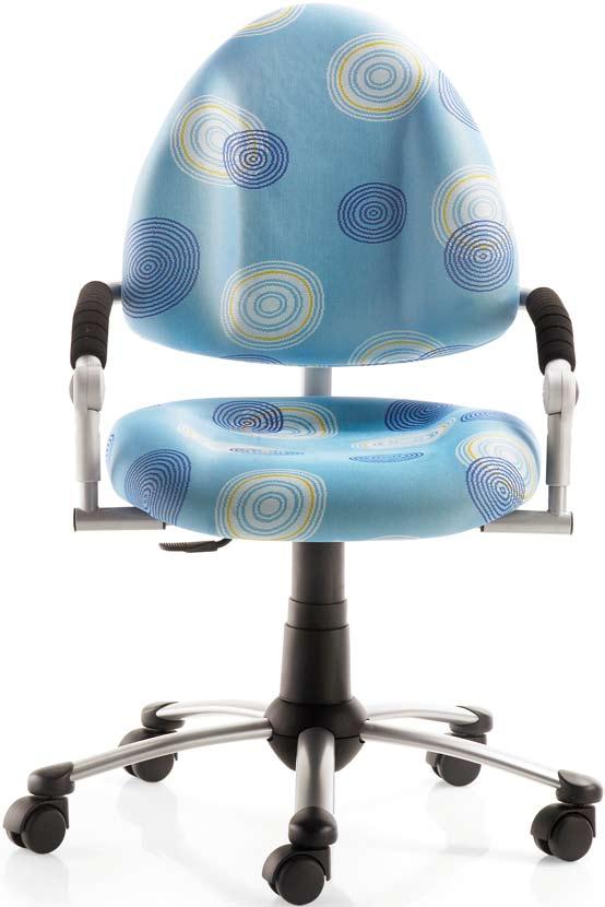 ErzieherInnen-Stuhl Drehstuhl mit Rollen Sitzhöhe, Lehnenhöhe