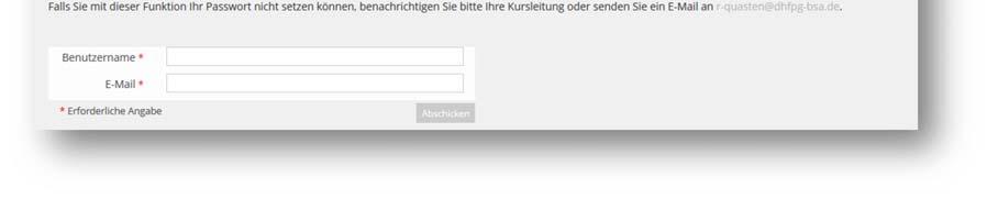 4: Passwort Unterstützung Falls Sie mit dieser Funktion das Passwort nicht zurücksetzen können,