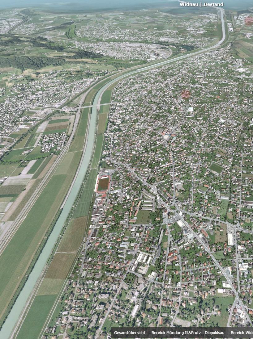 Gemeinde Lustenau Rhesi als Hochwasserschutzprojekt sollte zur Sicherheit der Bevölkerung so rasch wie möglich umgesetzt werden.