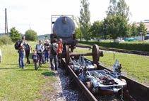 Schmalspurbahn kann auch heute noch im Museumszug von Amstetten bis Oppingen befahren werden. Der Höhenunterschied von ca.